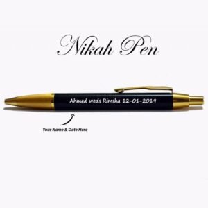 Luxurious Nikkah Pen With Engraved Names & Date