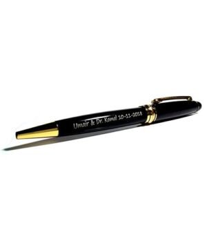 Jitter Black Pen with Engraved Name