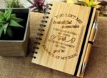 CUSTOMIZE YOUR OWN WOODEN NOTEBOOK WITH PEN