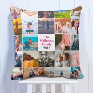 Personalised Family 8 Photo Cushion